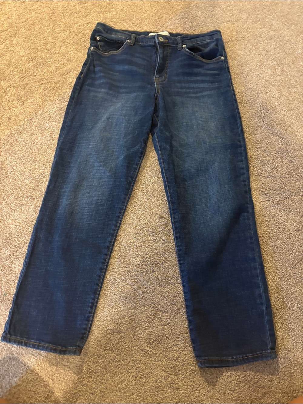 Women’s Dark Blue Straight-Leg Jeans